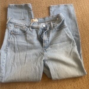 Madewell Blue Straight Leg Jeans Effortless Style